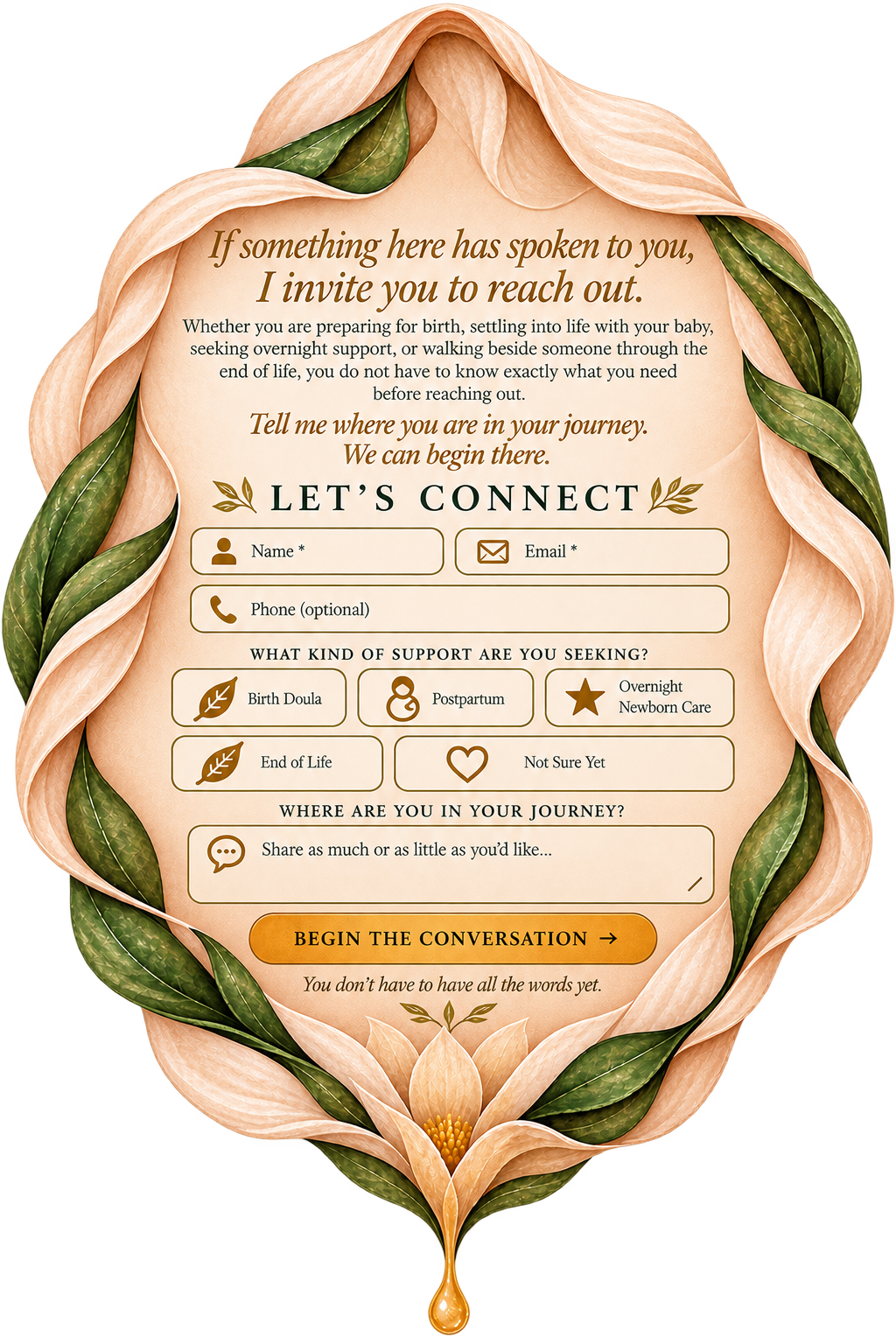 Womb of the Earth contact invitation